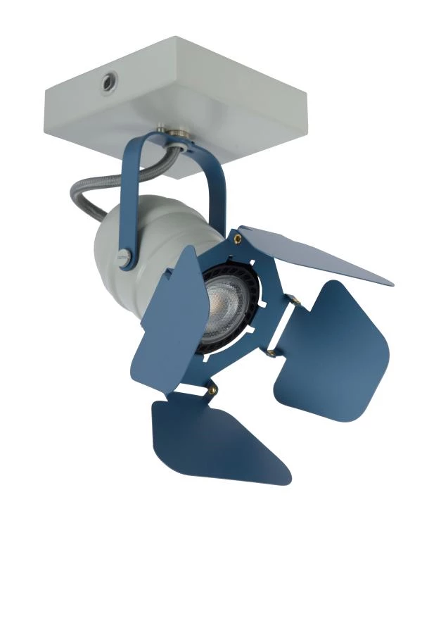 Lucide PICTO - Ceiling spotlight Children - 1xGU10 - Blue - turned off